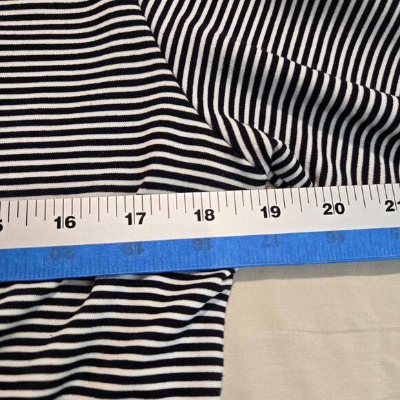 Chico's Marina Striped Pullover Top Square Neck Sz M Nautical Coastal - Picture 5 of 8